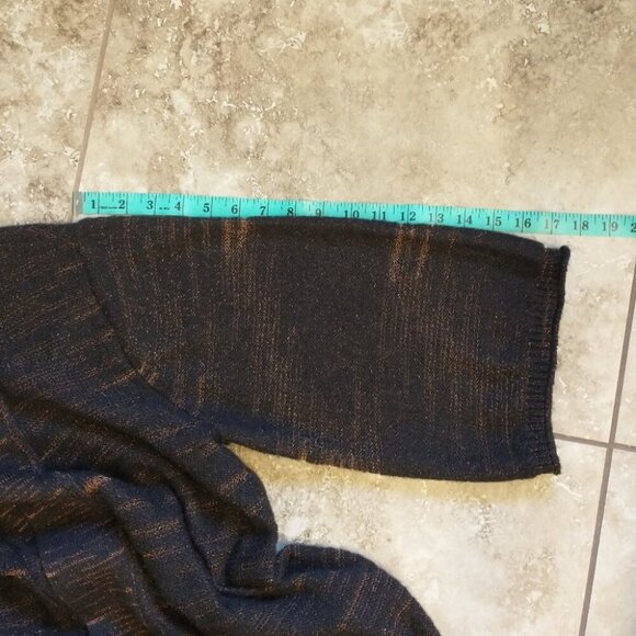 Charter Club Woman Brown and Bronze Belted Sweater Cardigan Duster Size 0X - Picture 14 of 14